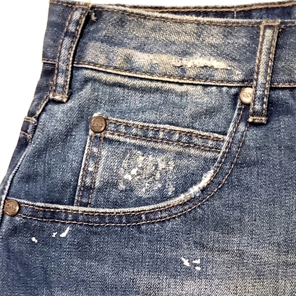 New $120 ONE by One Teaspoon 2020 Denim Mini Skirt 30 NWOT - Picture 4 of 8